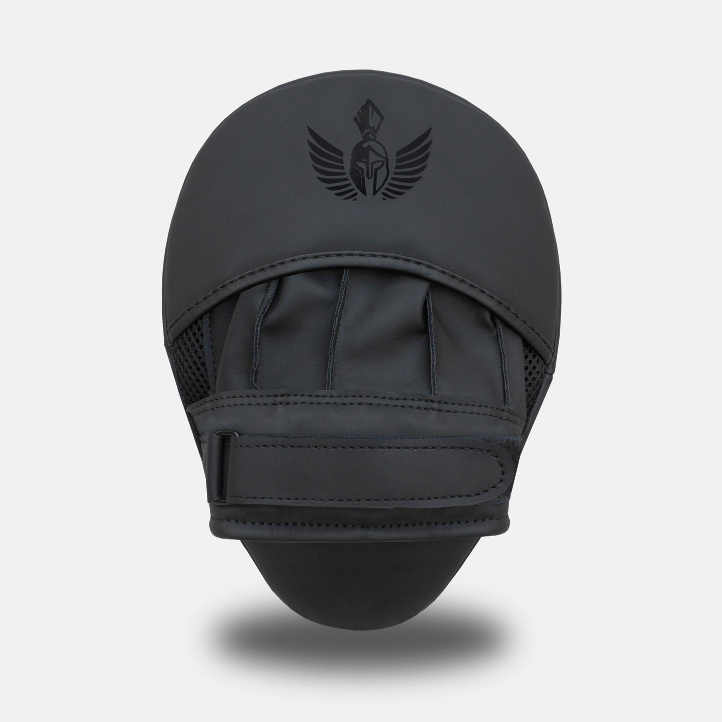 Black on Black GSX boxing focus mitt showing the hand compartment—Front View