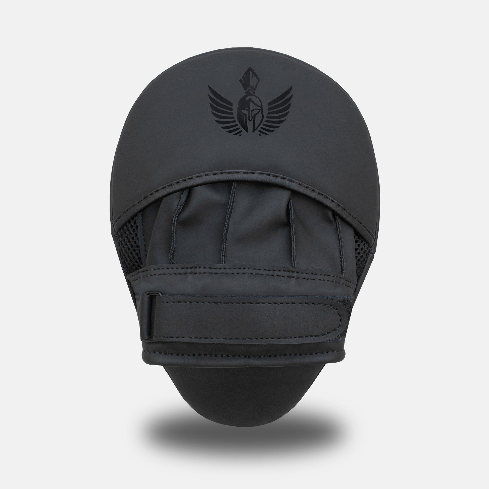 Black on Black GSX boxing focus mitt showing the hand compartment—Front View